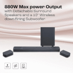 JBL Bar 1000 Pro, 11.1 (7.1.4) Channel Truly Wireless Soundbar