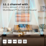 JBL Bar 1000 Pro, 11.1 (7.1.4) Channel Truly Wireless Soundbar