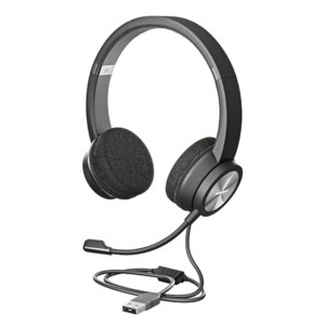 Honeywell Trueno U30 wired on-ear headphones with rotating mic