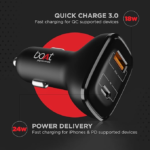 boAt Dual QC-PD Port Rapid Car Charger With Type C Cable