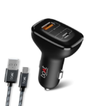 boAt Dual QC-PD Port Rapid Car Charger With Type C Cable