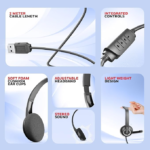 Honeywell Suono P40 Wired On-Ear Headphones with Rotating Mic Honeywell Suono P40 Wired On-Ear Headphones with Rotating Mic