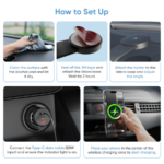 Ambrane AerosynQ Dash Magnetic Wireless Car Charger