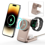 Ambrane AerosynQ Trio 2 Magsafe 3 in 1 Wireless Charger Ambrane AerosynQ Trio 2 Magsafe 3 in 1 Wireless Charger