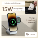 Ambrane AerosynQ Trio 2 Magsafe 3 in 1 Wireless Charger Ambrane AerosynQ Trio 2 Magsafe 3 in 1 Wireless Charger