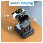 Ambrane Aerosync Trio Magsafe 3 in 1 Wireless Charger