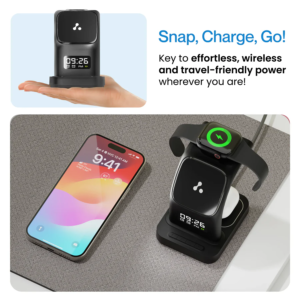 Ambrane Aerosync Trio Magsafe 3 in 1 Wireless Charger