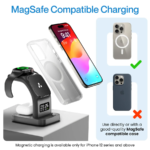 Ambrane Aerosync Trio Magsafe 3 in 1 Wireless Charger