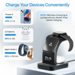 Ambrane Aerosync Trio Magsafe 3 in 1 Wireless Charger