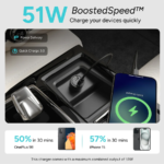 Ambrane C51 Car Charger With Type C & USB Port