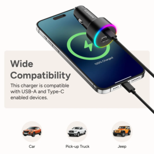 Ambrane C85R Car Charger With Dual Port