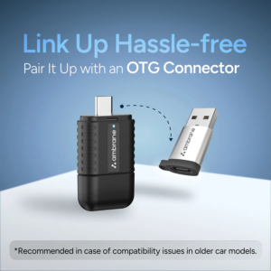 Ambrane CarLink 2 in 1 Wireless CarPlay & Android Auto Adapter