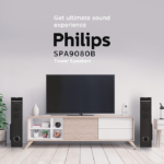 Philips Audio SPA9080B Tower Speaker with 80W Output