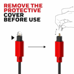 Honeywell Digital Optical Audio Toslink Cable Honeywell Digital Optical Audio Toslink Cable