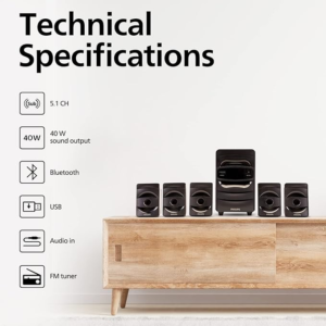 Philips Audio SPA5128B/94 40W Multimedia Speaker