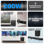 Honeywell Trueno U3000 200W Soundbar with Subwoofer