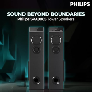 Philips Audio SPA9085 Multimedia Tower Speaker with Wireless Microphone
