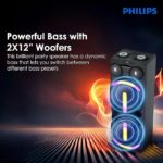 Philips Audio TAX5708 Bluetooth Party Speaker with 400W Max Output Philips Audio TAX5708 Bluetooth Party Speaker with 400W Max Output