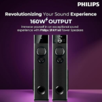 Philips Audio SPA9160 Multimedia Tower Speakers with Wireless Microphone
