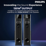 Philips Audio SPA9125 Multimedia Tower Speakers with Wireless Microphone