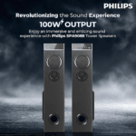 Philips Audio SPA9085 Multimedia Tower Speaker with Wireless Microphone