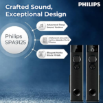 Philips Audio SPA9125 Multimedia Tower Speakers with Wireless Microphone