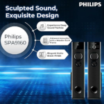 Philips Audio SPA9160 Multimedia Tower Speakers with Wireless Microphone