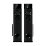 Philips Audio SPA9125 Multimedia Tower Speakers with Wireless Microphone