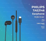 Philips TAE2146BK in-Ear Wired Headphones with USB-C Philips TAE2146BK in-Ear Wired Headphones with USB-C