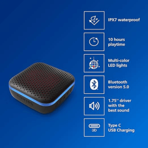 Philips Audio Bluetooth Speaker TAS2505B 6W with LED Lights