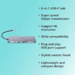 Philips DLK5518C/94 8 in 1 USB Hub