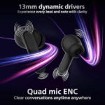 Philips TAT1050BK/94 Truly Wireless Earbuds with ANC