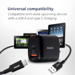 Philips DLP4326C Dual USB Fast Charging Wall Charger