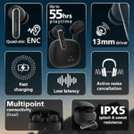 Philips TAT1150/94 True Wireless Earbuds with ANC