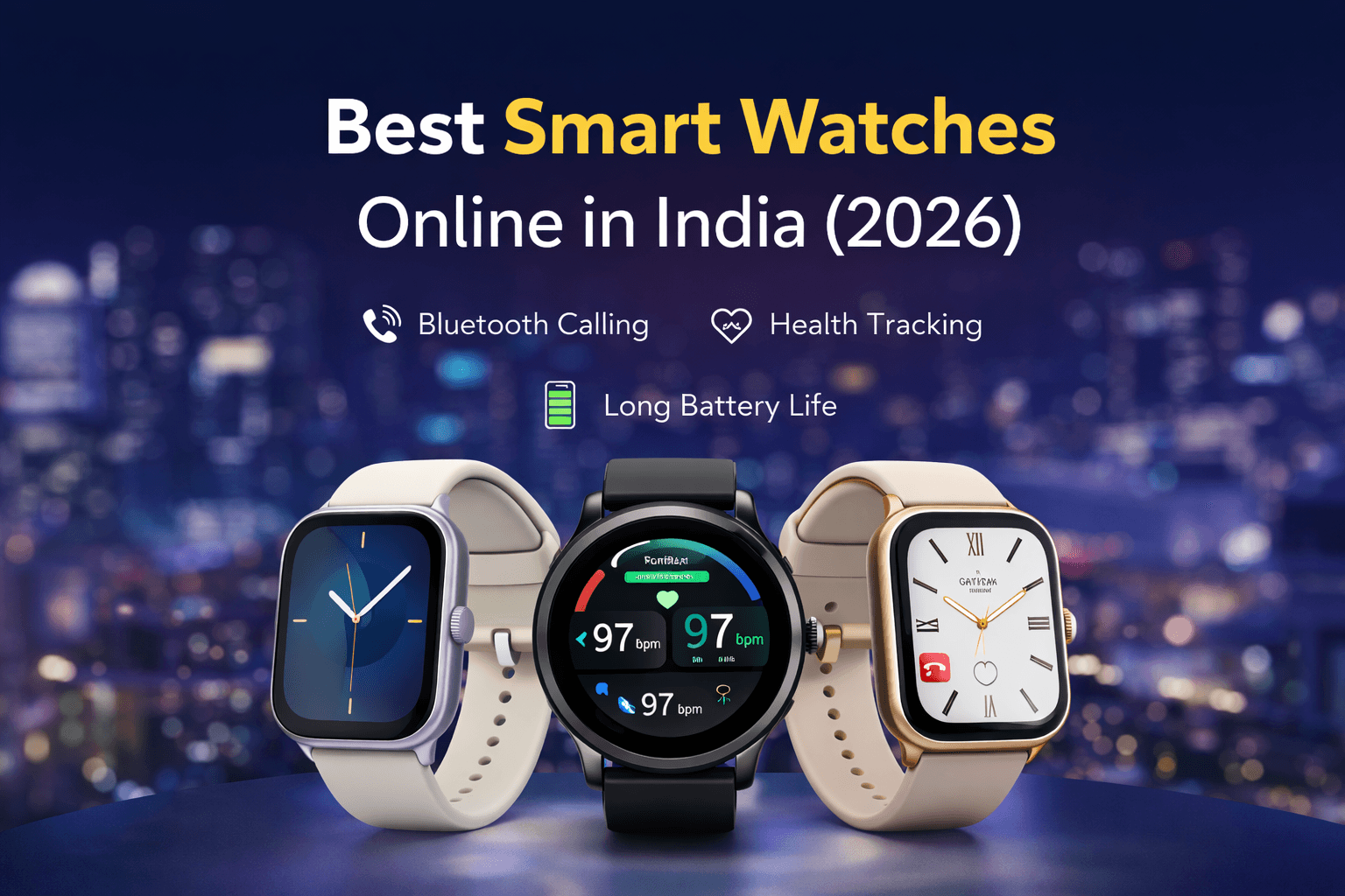 Best Smart Watches Online in India Banner