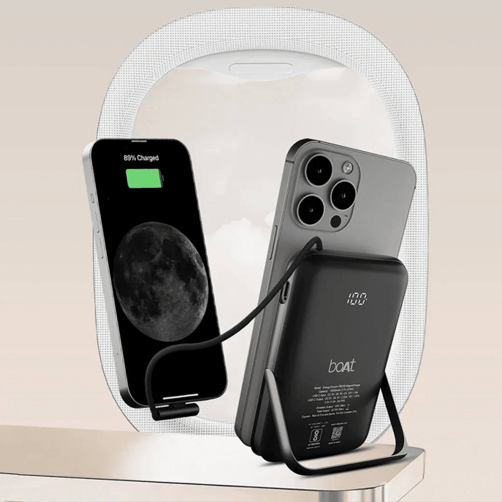 boAt Energyshroom PB330 MagnaCharge 10000mAh Wireless Power Bank