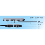 Philips 6 in 1 DLK5526CG/11 Type-CUSB Hub Philips 6 in 1 DLK5526CG/11 Type-CUSB Hub