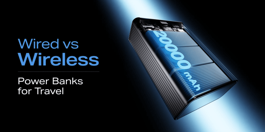 Wireless Power Bank vs Wired Power Bank comparison for travel