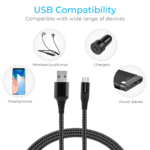 Ambrane BCT-15 USB to Type-C Cable (1.5m)
