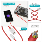 Ambrane ACT-65 USB to Type-C Cable (1.2 m)